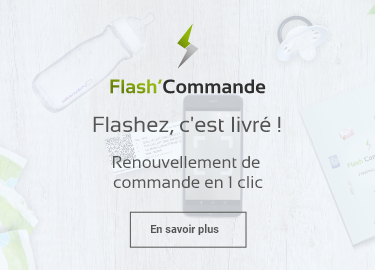 Smartphone et informations sur Flash'Commande l'outil pour se faire livrer son renouvellement